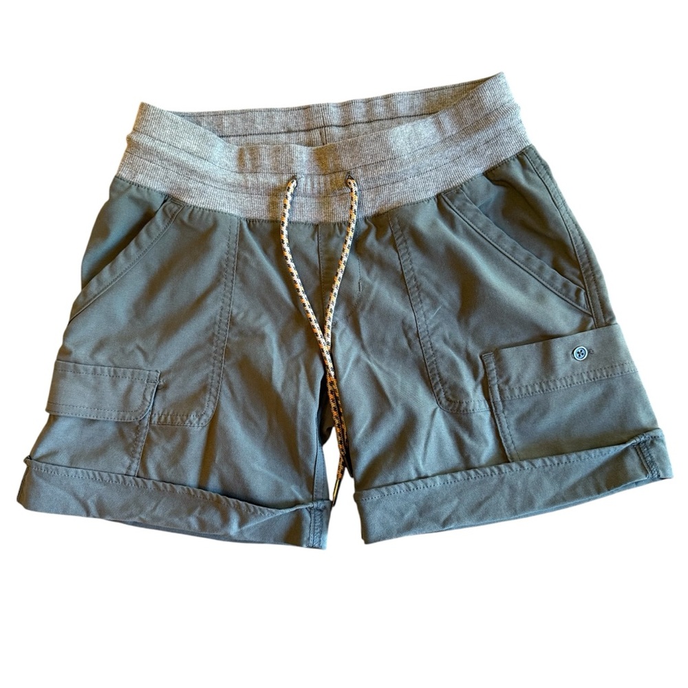 Columba Pull on Casual Green Cargo Shorts Womens XS